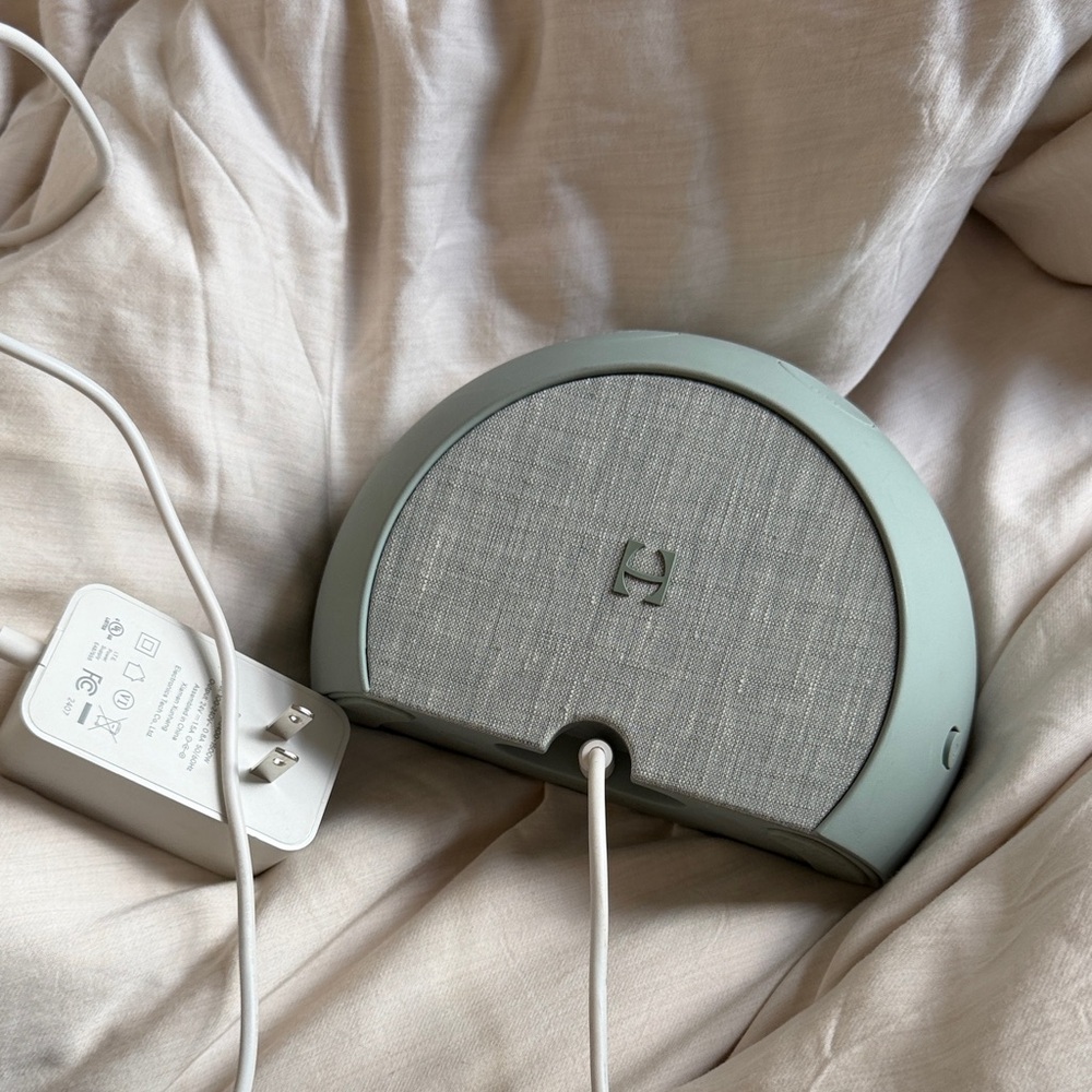 BRAND NEW Hatch Sound Machine in Sage Green and Light Gray Fabric